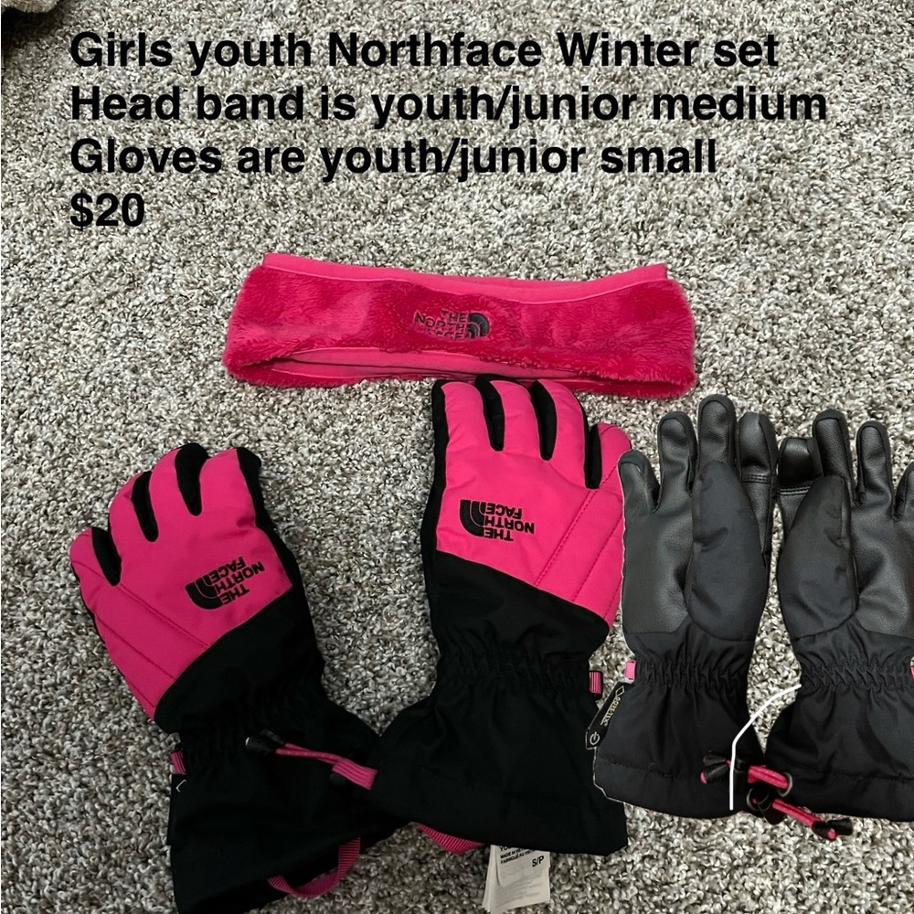 North face girls winter set